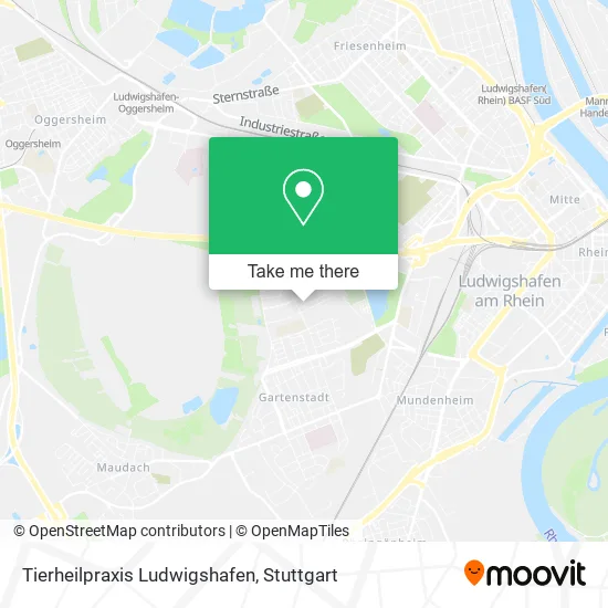 Карта Tierheilpraxis Ludwigshafen