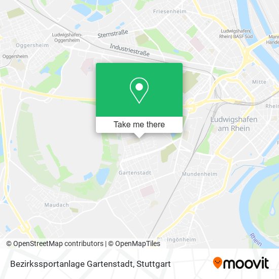 Карта Bezirkssportanlage Gartenstadt