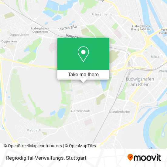 Карта Regiodigital-Verwaltungs