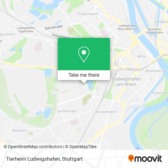 Карта Tierheim Ludwigshafen