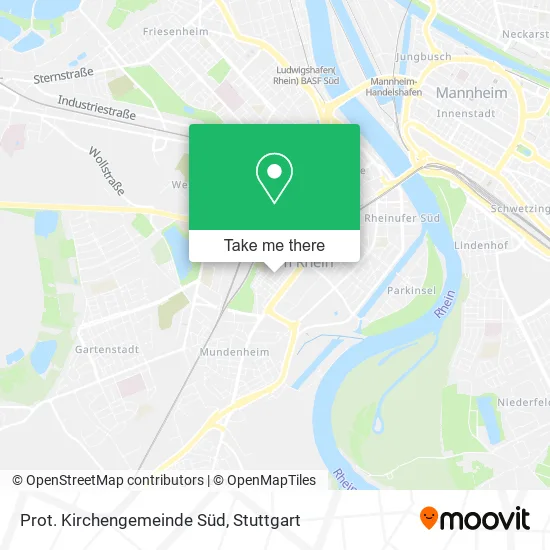 Карта Prot. Kirchengemeinde Süd