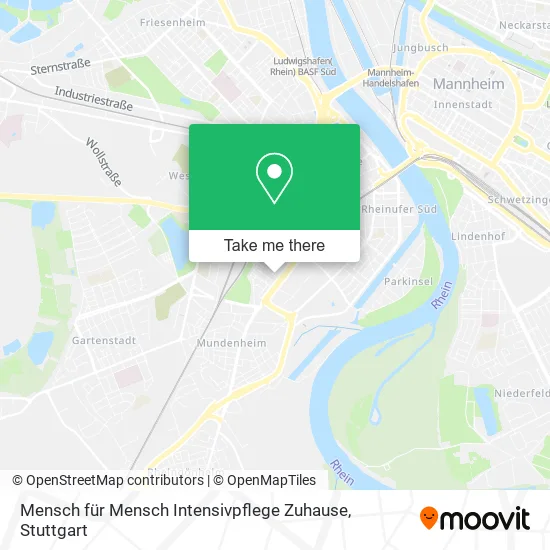 Карта Mensch für Mensch Intensivpflege Zuhause