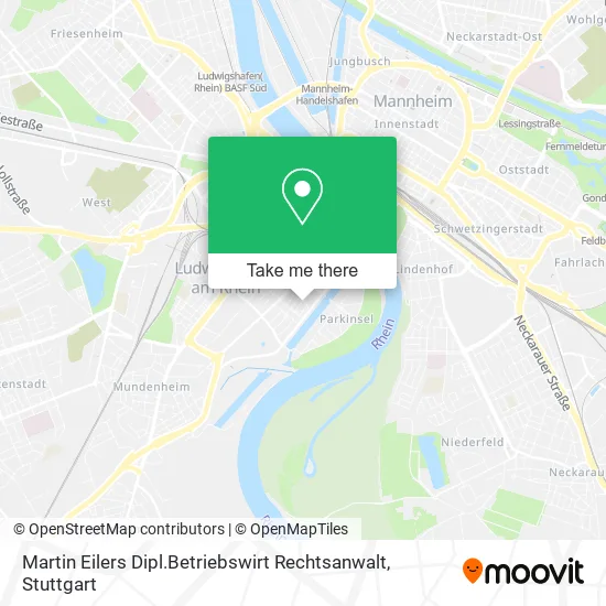Карта Martin Eilers Dipl.Betriebswirt Rechtsanwalt