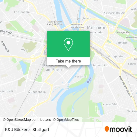 Карта K&U Bäckerei