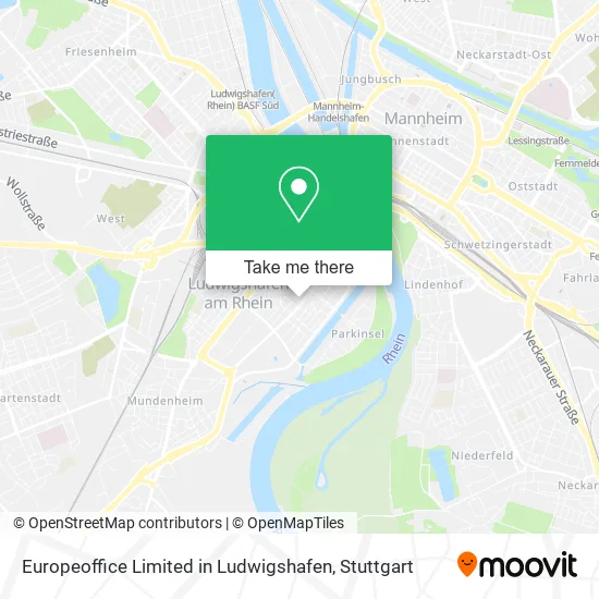 Карта Europeoffice Limited in Ludwigshafen