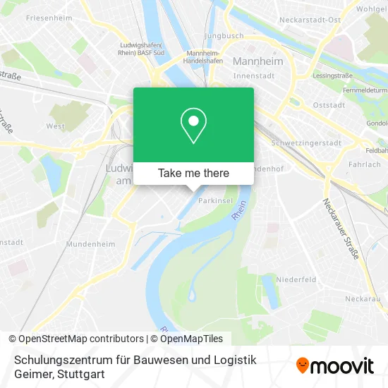 Карта Schulungszentrum für Bauwesen und Logistik Geimer