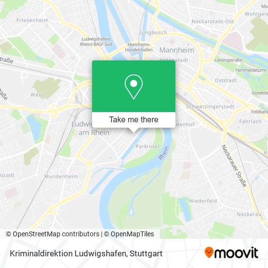 Kriminaldirektion Ludwigshafen map