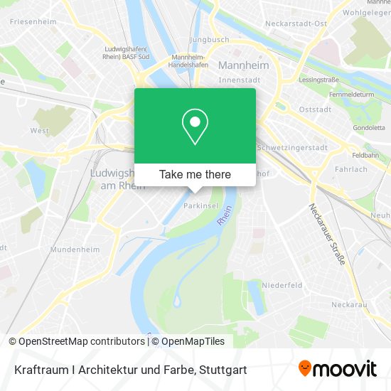 Kraftraum I Architektur und Farbe map