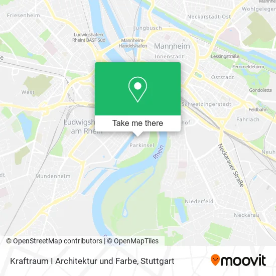 Карта Kraftraum I Architektur und Farbe