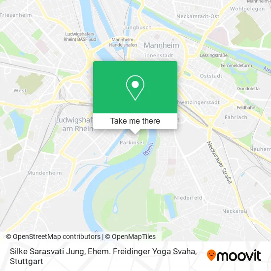 Карта Silke Sarasvati Jung, Ehem. Freidinger Yoga Svaha