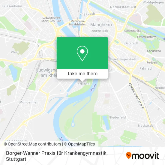 Карта Borger-Wanner Praxis für Krankengymnastik