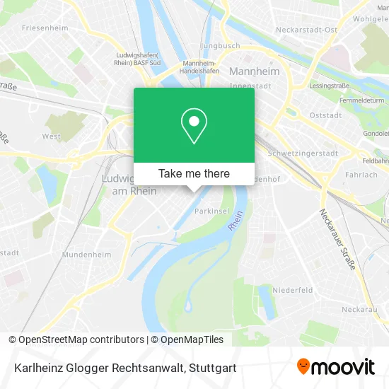Карта Karlheinz Glogger Rechtsanwalt