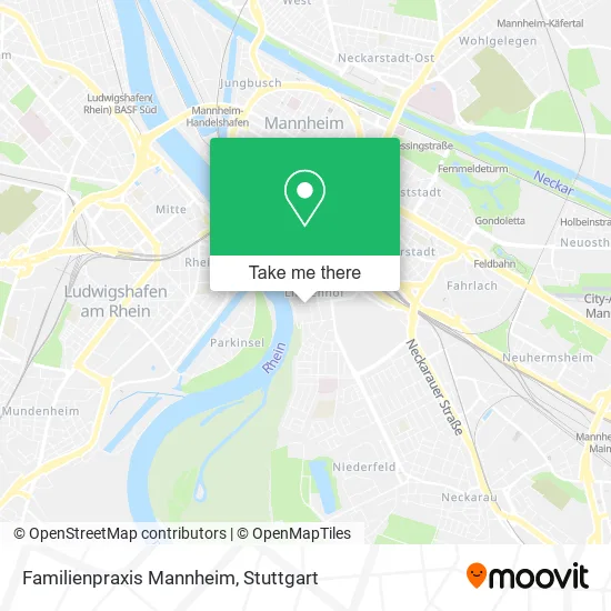Карта Familienpraxis Mannheim
