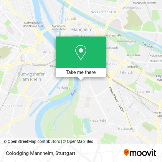 Карта Colodging Mannheim