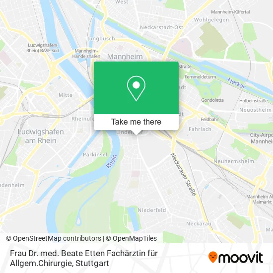 Карта Frau Dr. med. Beate Etten Fachärztin für Allgem.Chirurgie