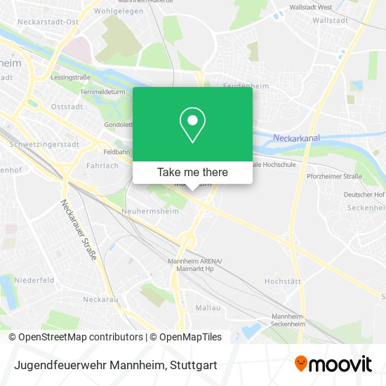 Jugendfeuerwehr Mannheim map