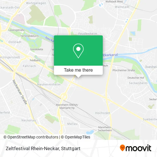 Карта Zeltfestival Rhein-Neckar