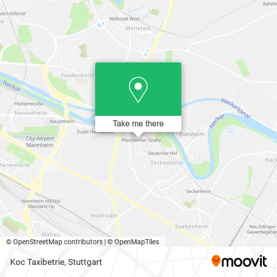 Карта Koc Taxibetrie