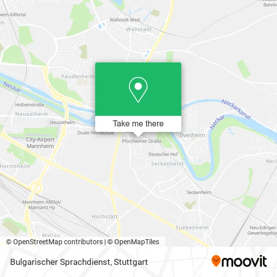 Карта Bulgarischer Sprachdienst