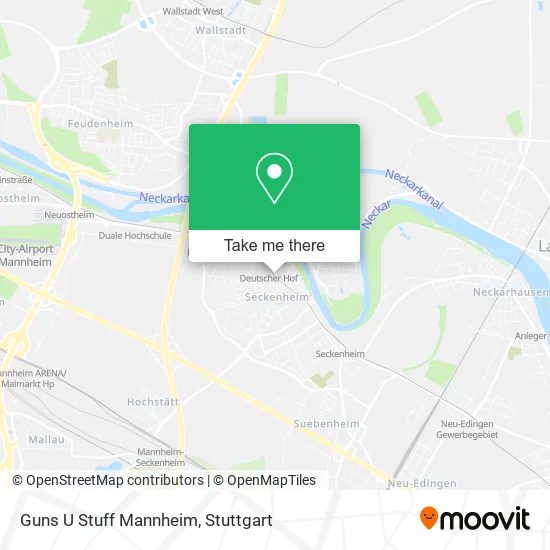 Карта Guns U Stuff Mannheim