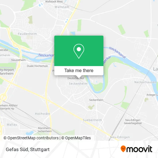 Карта Gefas Süd