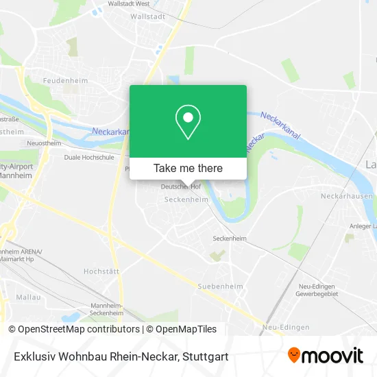 Карта Exklusiv Wohnbau Rhein-Neckar