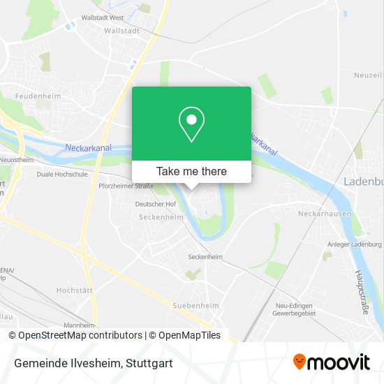 Карта Gemeinde Ilvesheim