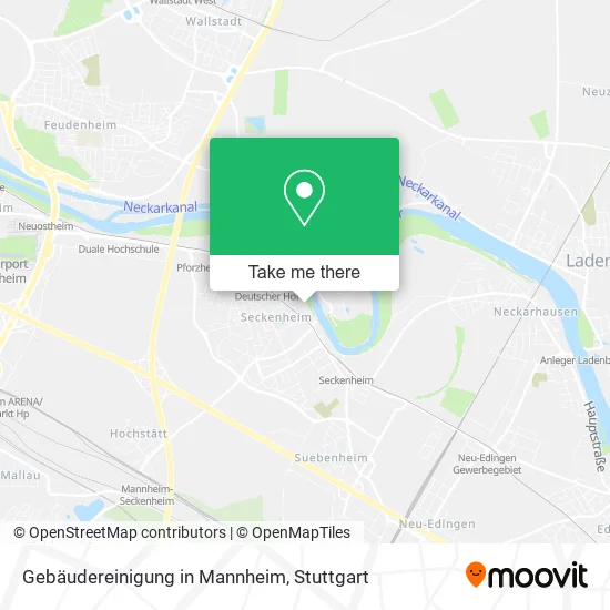 Карта Gebäudereinigung in Mannheim