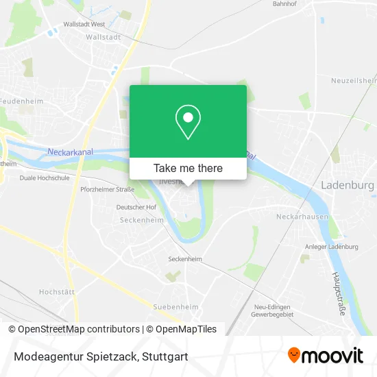 Modeagentur Spietzack map
