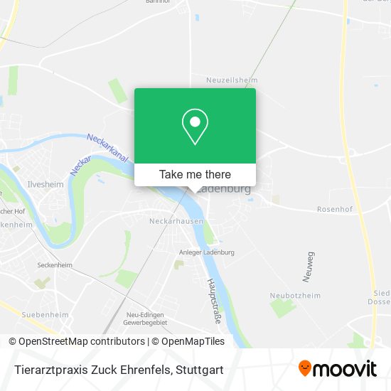 Карта Tierarztpraxis Zuck Ehrenfels