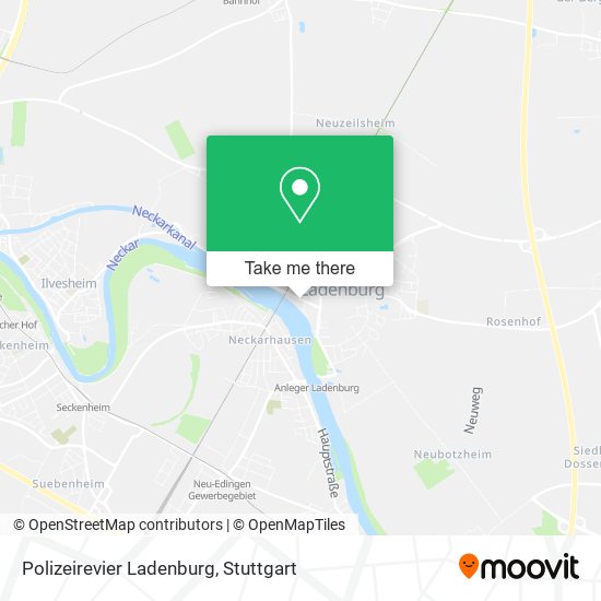Polizeirevier Ladenburg map