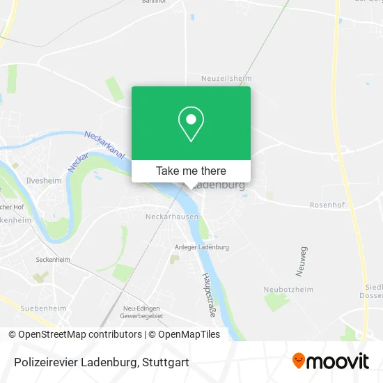 Карта Polizeirevier Ladenburg