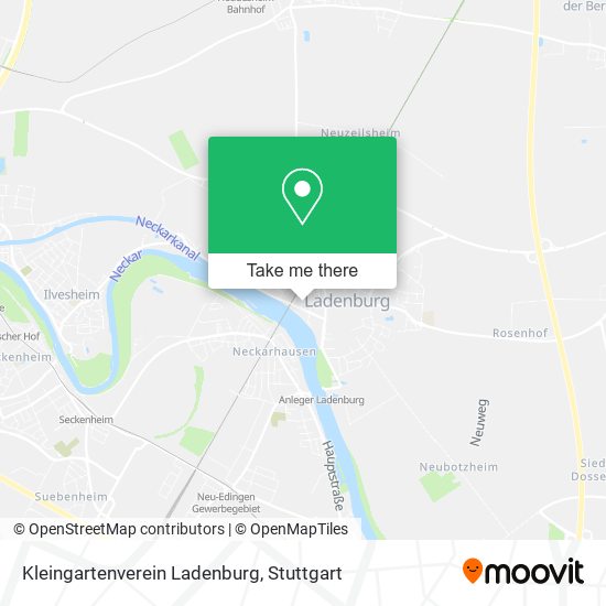 Kleingartenverein Ladenburg map