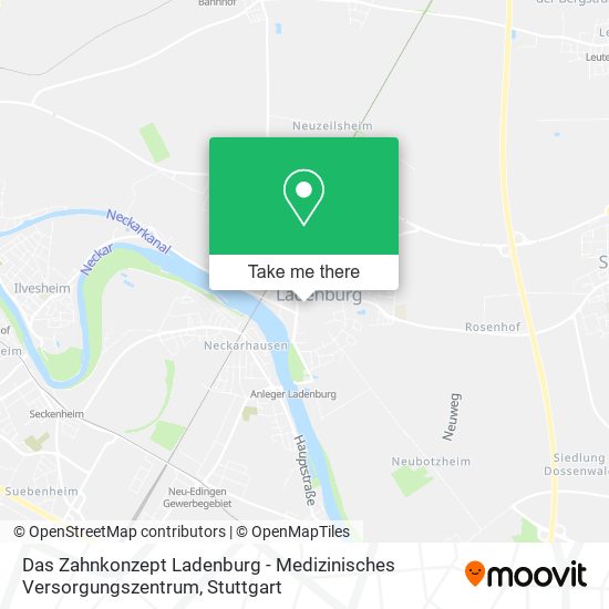 Карта Das Zahnkonzept Ladenburg - Medizinisches Versorgungszentrum