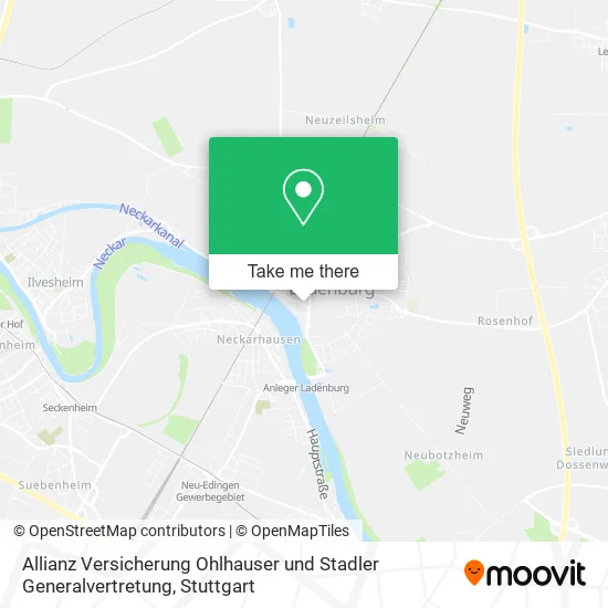 Карта Allianz Versicherung Ohlhauser und Stadler Generalvertretung