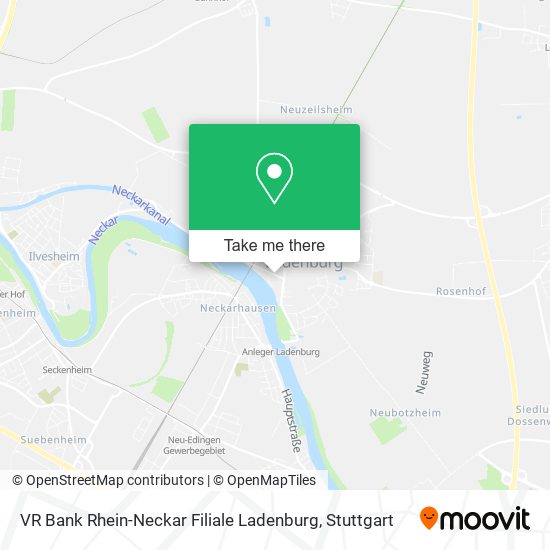 Карта VR Bank Rhein-Neckar Filiale Ladenburg