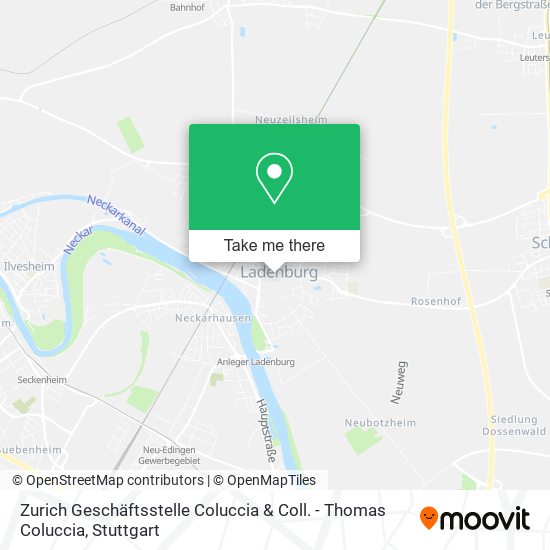Карта Zurich Geschäftsstelle Coluccia & Coll. - Thomas Coluccia