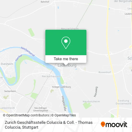 Карта Zurich Geschäftsstelle Coluccia & Coll. - Thomas Coluccia