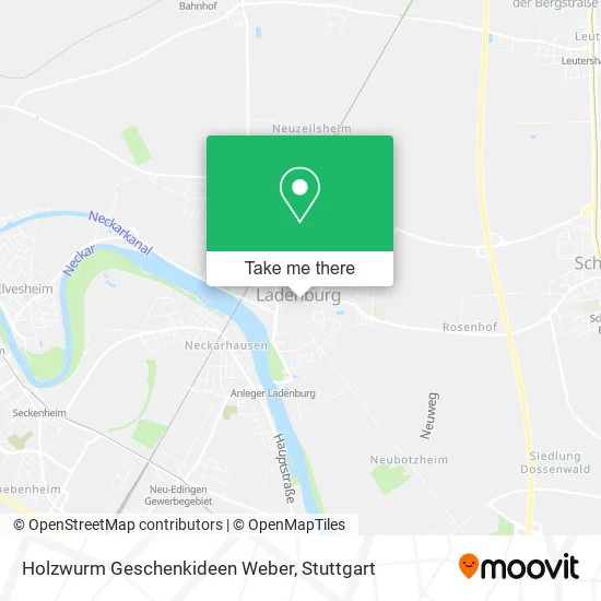 Карта Holzwurm Geschenkideen Weber