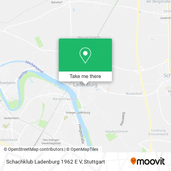 Карта Schachklub Ladenburg 1962 E V