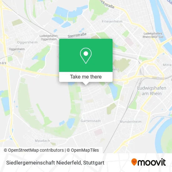 Карта Siedlergemeinschaft Niederfeld