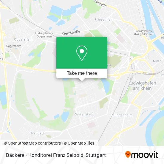 Карта Bäckerei- Konditorei Franz Seibold