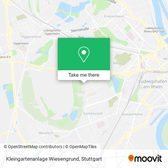 Карта Kleingartenanlage Wiesengrund