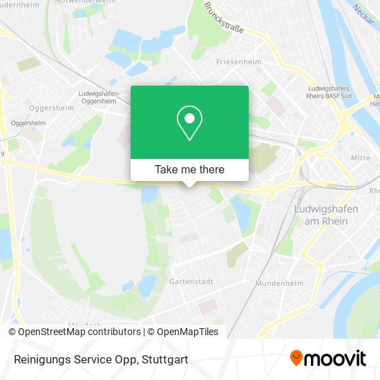 Reinigungs Service Opp map