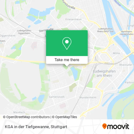 Карта KGA in der Tiefgewanne