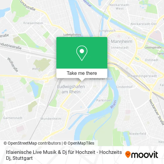 Карта Itlaienische Live Musik & Dj für Hochzeit - Hochzeits Dj