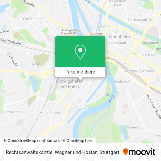 Карта Rechtsanwaltskanzlei Wagner und Kosian