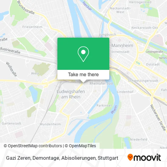 Карта Gazi Zeren, Demontage, Abisolierungen