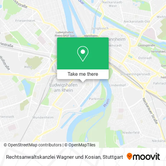Карта Rechtsanwaltskanzlei Wagner und Kosian