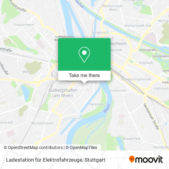 Карта Ladestation für Elektrofahrzeuge